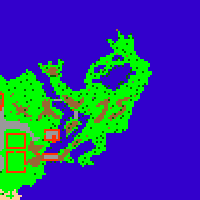 No mapa da Nostalgia Island, via-se um menino comemorando 15 anos de Tibia.