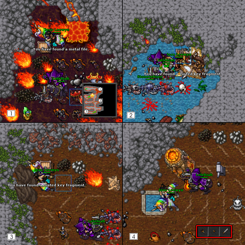 Encontrando os pedaços da chave