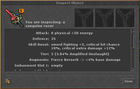 Efeito nos outros equipamentos.