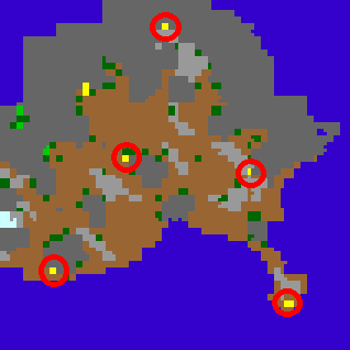 Localização das strange caves