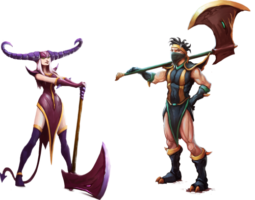 Concept Art do Mercenary Outfits