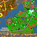Rota a partir do portal de Muggy Plains