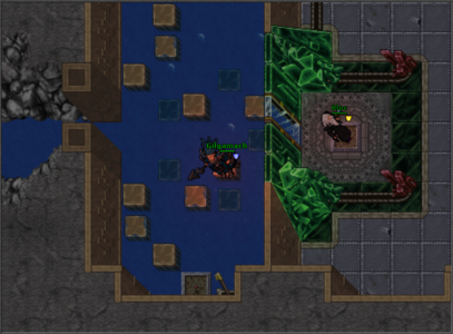 Fazendo o Puzzle novamente e indo até a Alavanca.