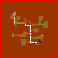No próxima nível, siga para a passagem oeste e norte. Vire para oeste no terceiro corredor e novamente para o norte, você encontrará as runas em um baú.