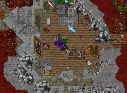 Fantasma na sala de Kazordoon.