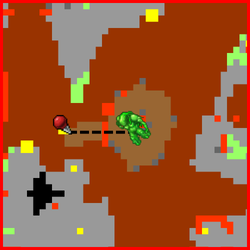 Localização do Diseased Fred.