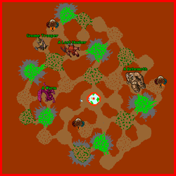 Localização dos Lava Spots, Gnome Troopers e NPCs disfarçados no andar -8