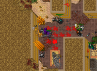 A esquerda da porta de entrada (33855,31521,9:1aqui)