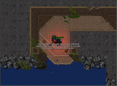 Caindo na Água e voltando para a Sala do Puzzle.