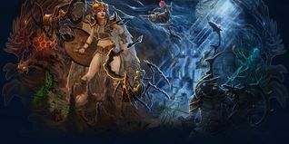 Mergulhe na Colméia - Update 9.4 - Natal 2011 Na ilustração podemos ver: Os outfits Deepling e Insectoid, insetos da Colméia, cidade de Fiehonja e as montarias Ladybug e Manta Ray.