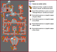 Mapa do local com as indicações