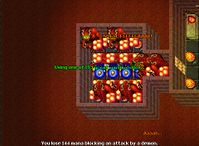 Logo após os jogadores serem teleportados, os Angry Demons pausam por um momento e então atacam.