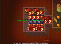 Logo após os jogadores serem teleportados, os Angry Demons pausam por um momento e então atacam.